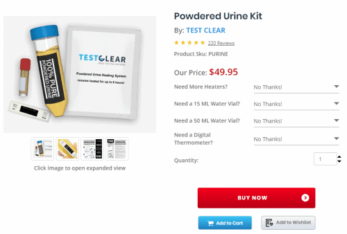 testclear powdered urine kit coupon code